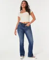Hollister Curvy Mid-rise Medium Wash Boot Jeans
