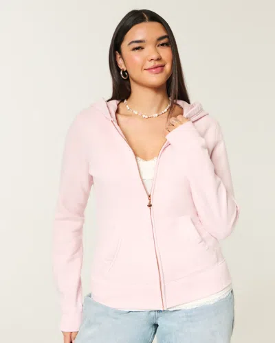 Hollister Customizable Charm Zip-up Hoodie In Pink