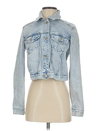 Pre-owned Hollister Denim Jacket In Blue
