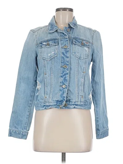 Pre-owned Hollister Denim Jacket In Blue