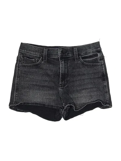 Pre-owned Hollister Denim Shorts In Black