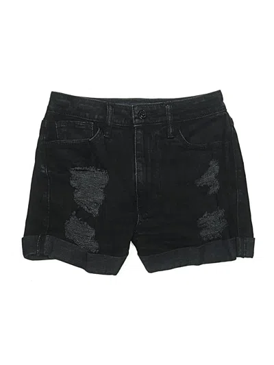 Pre-owned Hollister Denim Shorts In Black