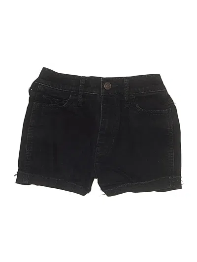 Pre-owned Hollister Denim Shorts In Black