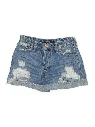 Pre-owned Hollister Denim Shorts In Blue