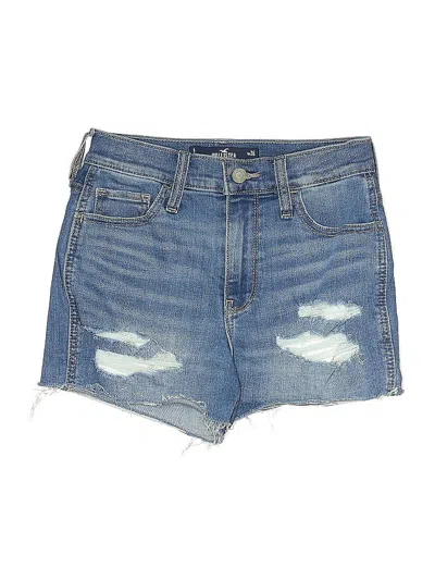 Pre-owned Hollister Denim Shorts In Blue