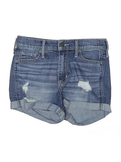 Pre-owned Hollister Denim Shorts In Blue
