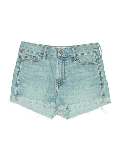 Pre-owned Hollister Denim Shorts In Blue