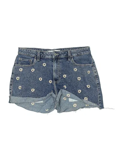Pre-owned Hollister Denim Shorts In Blue