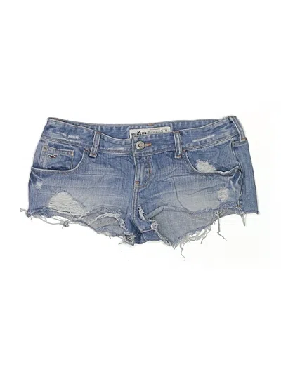 Pre-owned Hollister Denim Shorts In Blue