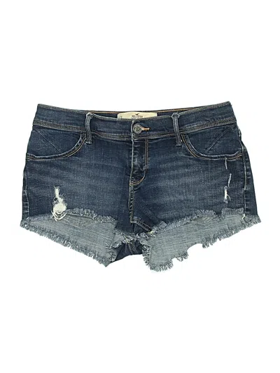 Pre-owned Hollister Denim Shorts In Blue