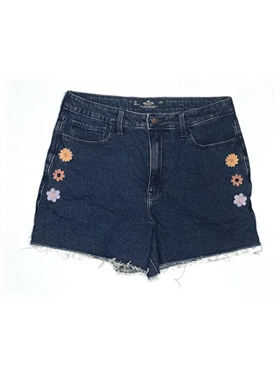 Pre-owned Hollister Denim Shorts In Blue