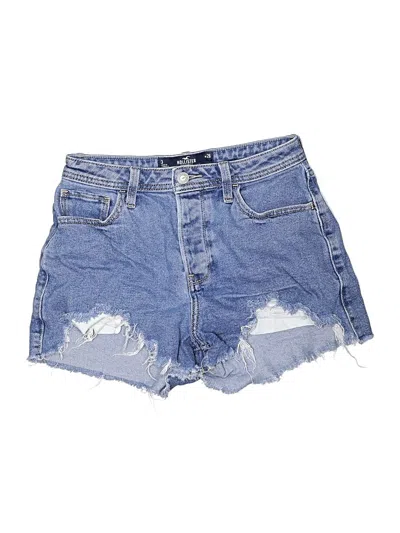 Pre-owned Hollister Denim Shorts In Blue