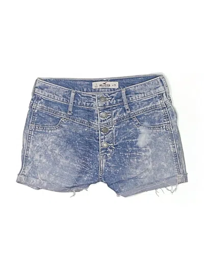 Pre-owned Hollister Denim Shorts In Blue