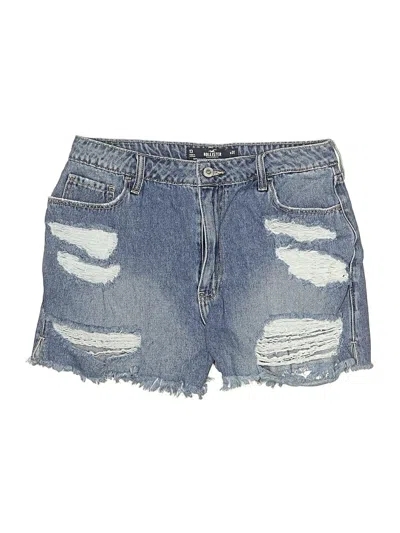 Pre-owned Hollister Denim Shorts In Blue