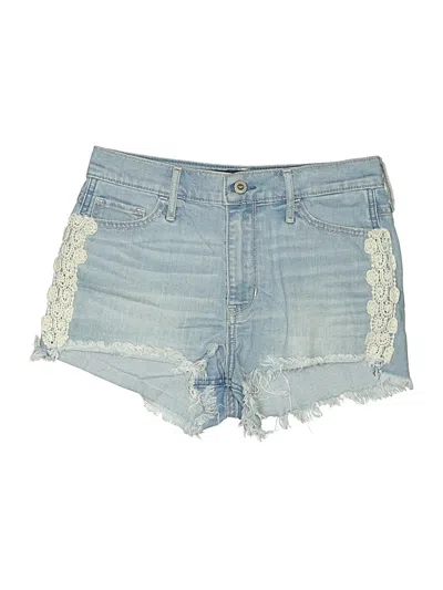 Pre-owned Hollister Denim Shorts In Blue
