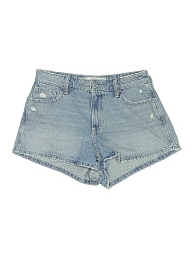Pre-owned Hollister Denim Shorts In Blue