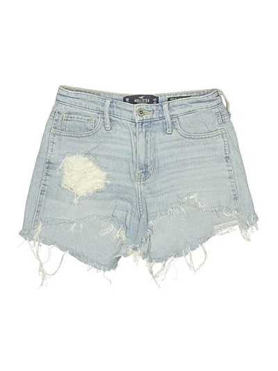 Pre-owned Hollister Denim Shorts In Blue
