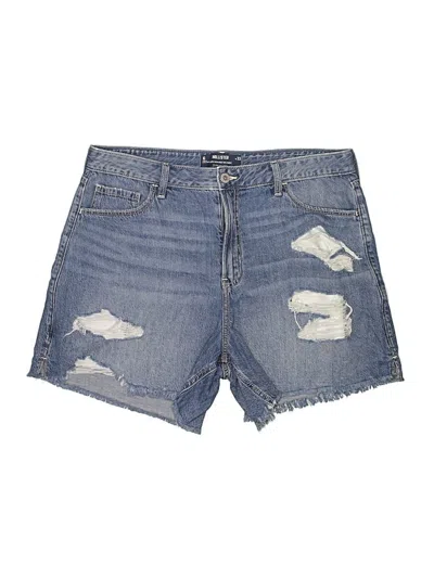 Pre-owned Hollister Denim Shorts In Blue