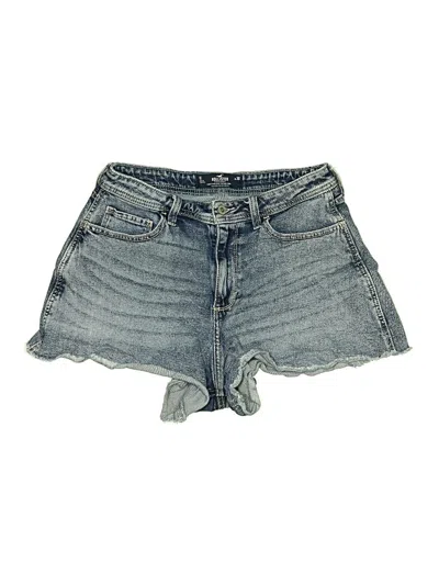 Pre-owned Hollister Denim Shorts In Blue