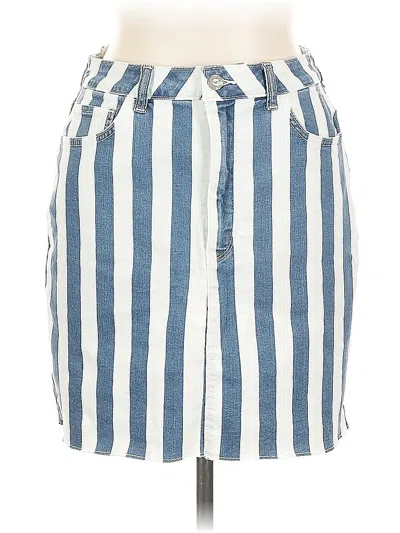 Pre-owned Hollister Denim Skirt In Blue