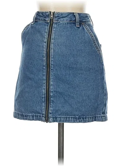 Pre-owned Hollister Denim Skirt In Blue