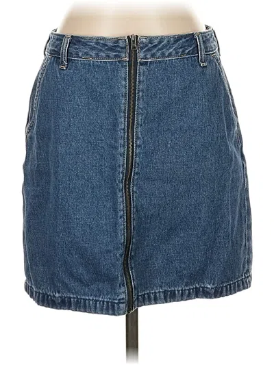 Pre-owned Hollister Denim Skirt In Blue