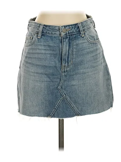 Pre-owned Hollister Denim Skirt In Blue