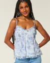 Hollister Easy Chiffon Babydoll Top