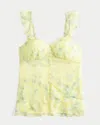 Hollister Easy Chiffon Babydoll Top