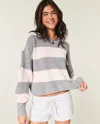 Hollister Easy Rollneck Crew Sweater In Gray