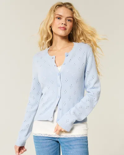 Hollister Eyelet Crew Cardigan