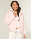 Hollister Faux Fur-lined All-weather Puffer Jacket