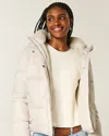 Hollister Faux Fur-lined All-weather Puffer Jacket