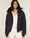 Hollister Faux Fur-lined Puffer Jacket