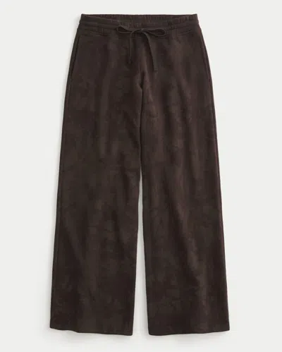 Hollister Feel Good Camo Baggy Sweatpants In Brown