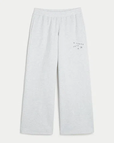 Hollister Feel Good Freya Skye Graphic Baggy Sweatpants In Gold