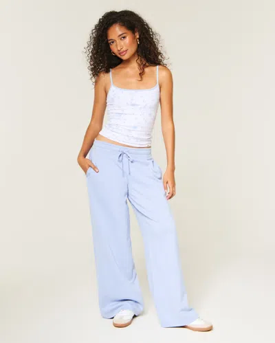 Hollister Feel Good Low-rise Baggy Sweatpants In Blue