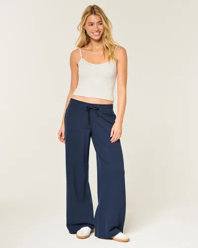 Hollister Feel Good Low-rise Baggy Sweatpants In Blue