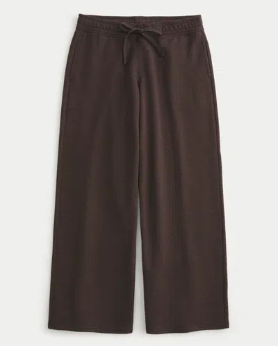 Hollister Feel Good Low-rise Baggy Sweatpants In Brown