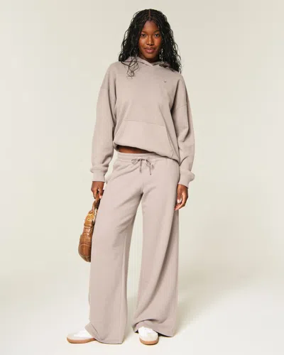 Hollister Feel Good Low-rise Baggy Sweatpants In Gray