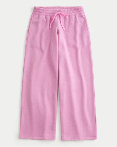 Hollister Feel Good Low-rise Baggy Sweatpants In Pink