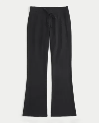 Hollister Feel Good Low-rise Bootcut Sweatpants In Black