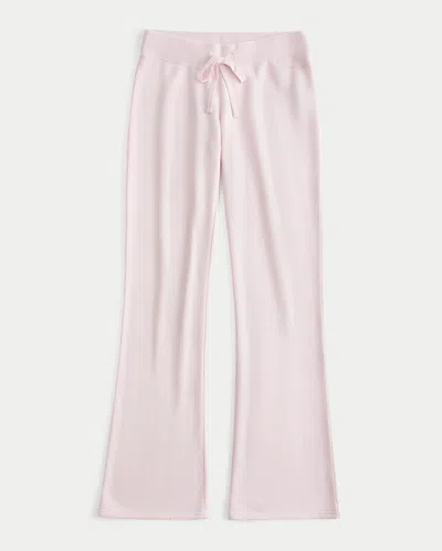 Hollister Feel Good Low-rise Bootcut Sweatpants In Light Pink