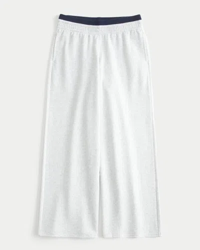 Hollister Feel Good Twofer Waistband Baggy Sweatpants In Neutral