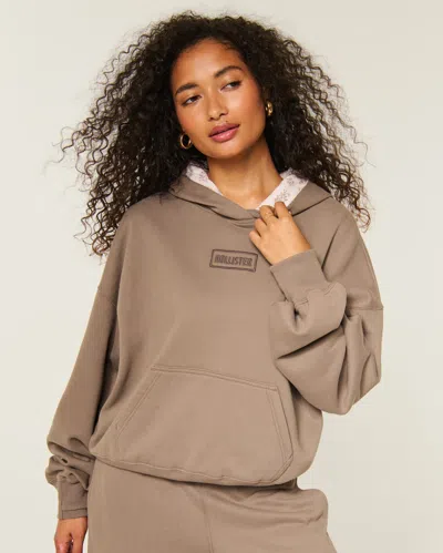 Hollister Feel Good X Target Logo Hoodie In Brown