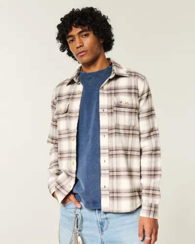 Hollister Flannel Icon Shirt In Multi