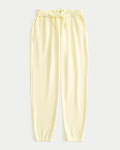 Hollister Fleece Icon Joggers In Yellow