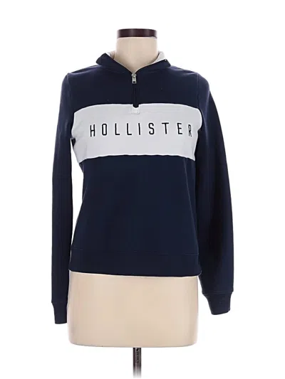 Pre-owned Hollister Fleece Jacket In Blue