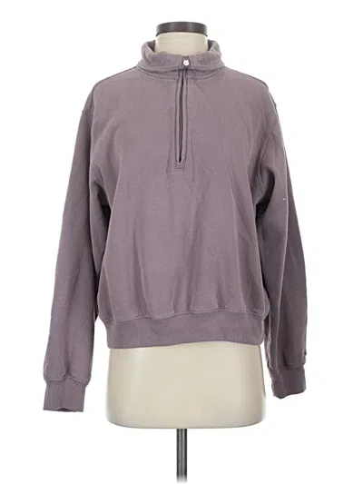Pre-owned Hollister Fleece Jacket In Gray