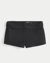 Hollister Fleece Mini Short In Black